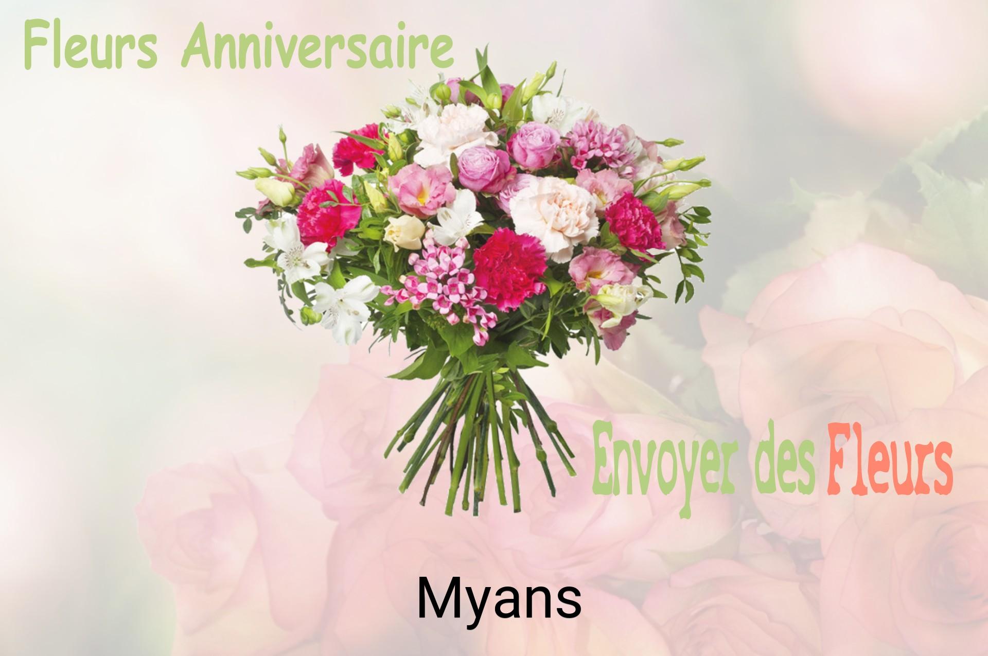 Bouquet de fleurs d’anniversaire livré à Myans